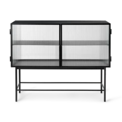 Ferm LIVING | Haze Sideboard - Reeded Glass - Black