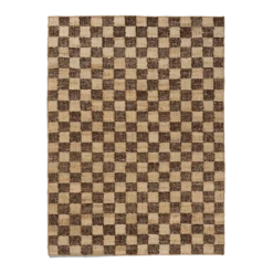 Ferm LIVING | Check Wool Jute Rug - Coffee/Natural - 140 X 200cm