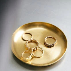 Ferm LIVING | Basho Tray Round - Brass 4 Ferm LIVING | Basho Tray Round - Brass -Home Product Store Earl of East 32