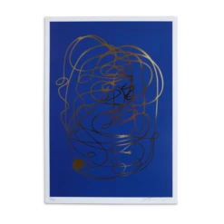 James Wilson | Blue Collar Series - Gold Foil/Blue A3
