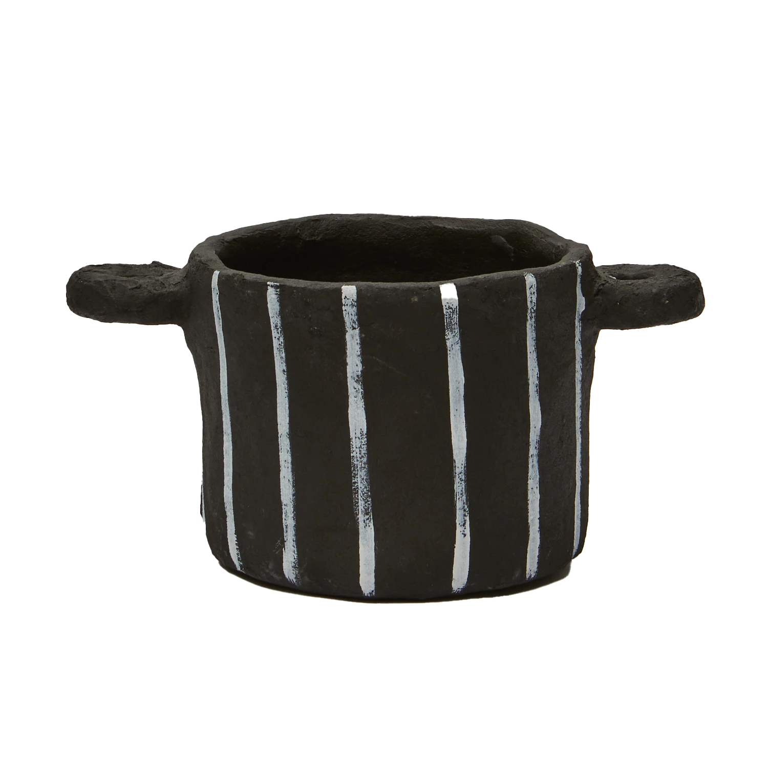 Serax | Papier-Mâché Pot - Black Vertical Stripe Serax | Papier-Mâché Pot - Black Vertical Stripe -Home Product Store Untitled 3
