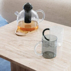 Ferm LIVING | Distinct Coffee Table - Travertine -Home Product Store earl of east ferm living distinct coffee table travertine 2