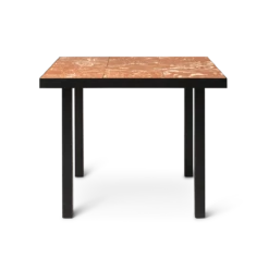 Ferm LIVING | Flod Café Table - Terracotta And Black