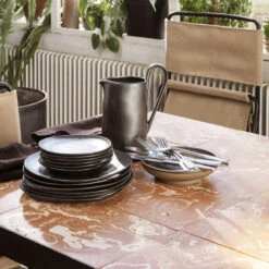 Ferm LIVING | Flod Coffee Table - Terracotta And Black -Home Product Store earl of east ferm living flod table 3