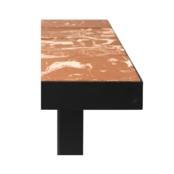 Ferm LIVING | Flod Café Table - Terracotta And Black -Home Product Store earl of east ferm living flod table d9833c19 c260 482a b640 5455b5edf50e