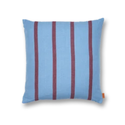 Ferm LIVING | Grand Cushion - Faded Blue/Burgundy