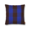 Ferm LIVING | Grand Cushion - Chocolate/Bright Blue
