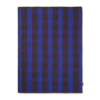 Ferm LIVING | Grand Quilted Blanket - Chocolate / Blue