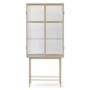 Ferm Living | Haze Vitrine - Reeded Glass - Cashmere -Home Product Store earl of east ferm living haze reeded vitrine cabinet cashmere 1
