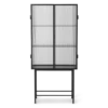 Ferm Living | Haze Vitrine - Reeded Glass - Black -Home Product Store earl of east ferm living haze reeded vitrine cabinet poppy black 1