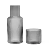 Ferm LIVING | Ripple Carafe Set - Small - Smoked Grey