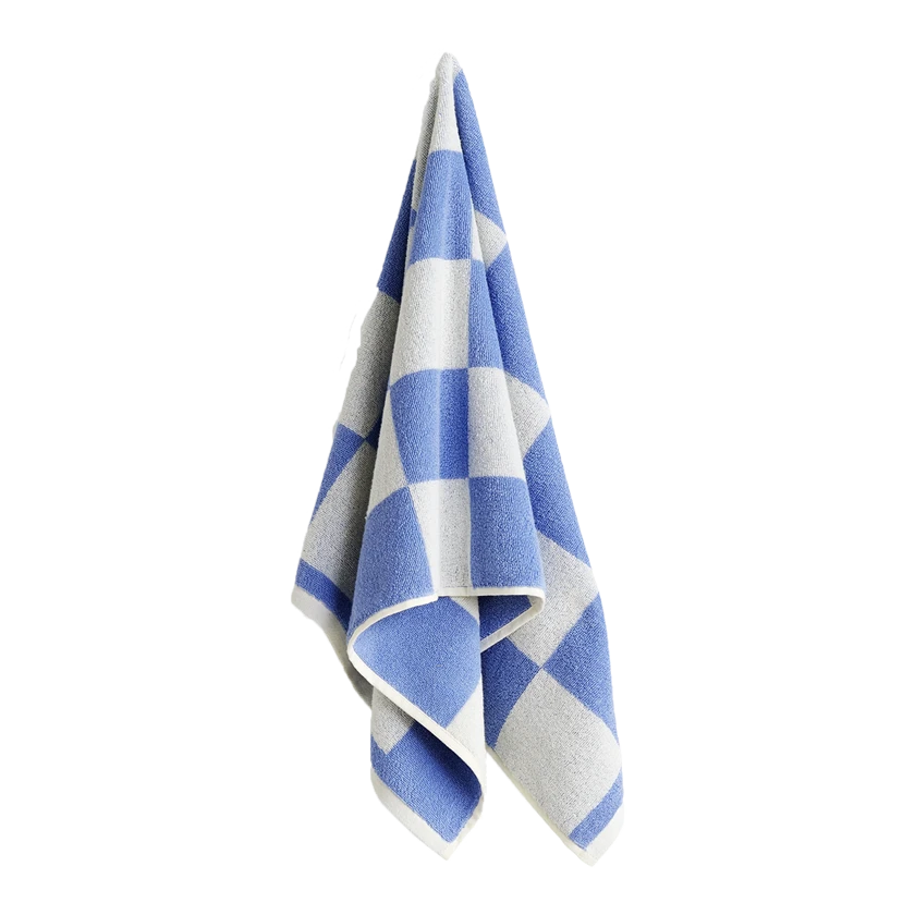 HAY | Cotton Hand Towel in Sky Blue HAY | Cotton Hand Towel In Sky Blue -Home Product Store earl of east hay check towel blue