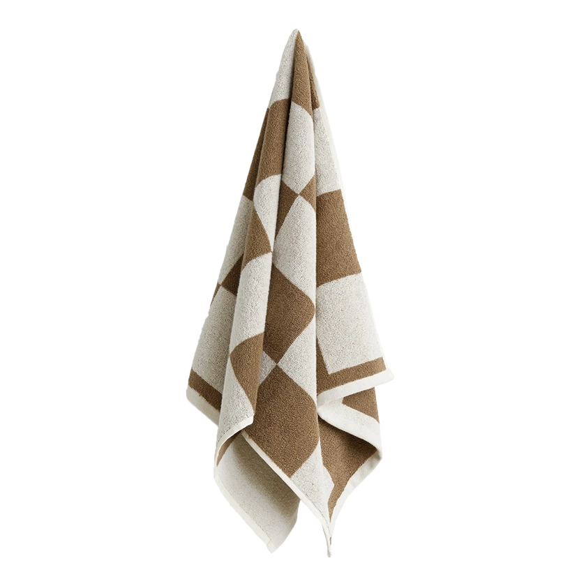 HAY | Cotton Hand Towel in Cappuccino HAY | Cotton Hand Towel In Cappuccino -Home Product Store earl of east hay check towel cappucino