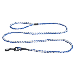 HAY | Dogs Leash - Braided - Blue/Off White