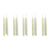 HAY | Mini Swirl Candle-Set Of 10 - Light Green 2 HAY | Mini Swirl Candle-Set Of 10 - Light Green -Home Product Store earl of east mini swirl candle light green