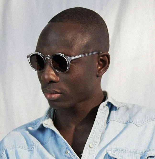 Monokel Eyewear | Barstow Crystal Frame - Grey Solid Lens Monokel Eyewear | Barstow Crystal Frame - Grey Solid Lens -Home Product Store earl of east monokel eyewear barstow crystal 2