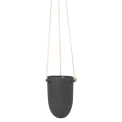 Ferm LIVING | Speckle Hanging Pot - Dark Grey - Small