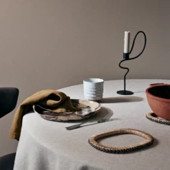 Ferm LIVING | Weave Trivets - Set Of 2 - Natural/Black 4 Ferm LIVING | Weave Trivets - Set Of 2 - Natural/Black -Home Product Store earl of east trivet 41455eef ed88 47cb 95b4 42c3409c1f3d