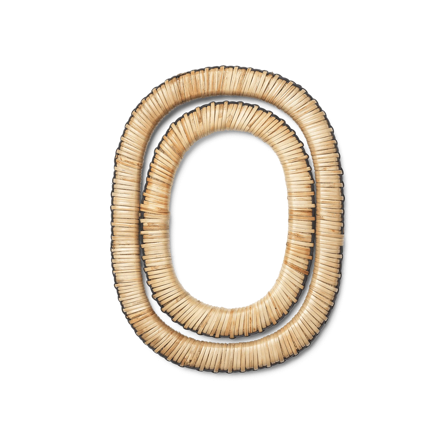 ferm LIVING | Weave Trivets - Set of 2 - Natural/Black Ferm LIVING | Weave Trivets - Set Of 2 - Natural/Black -Home Product Store earl of east weave trivets