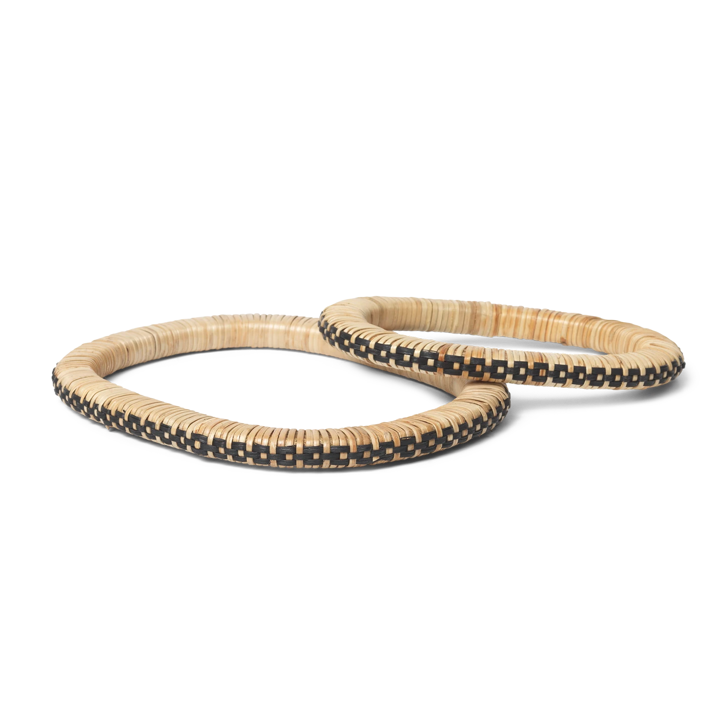 ferm LIVING | Weave Trivets - Set of 2 - Natural/Black Ferm LIVING | Weave Trivets - Set Of 2 - Natural/Black -Home Product Store earl of east weave trivets2