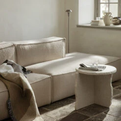 Ferm LIVING | Mineral Sculptural Table - Bianco Curia -Home Product Store eoe ferm living mineral sculpture table 2