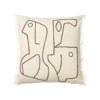 Ferm LIVING | Figure Cushion - Off White / Coffee -Home Product Store ferm living figure cushion white
