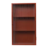 Ferm LIVING | Haze Wall Cabinet - Reeded Glass - Oxide Red -Home Product Store ferm living haze oxide red