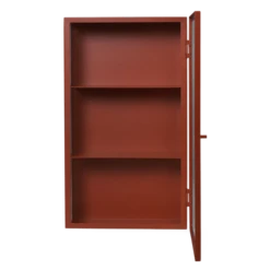 Ferm LIVING | Haze Wall Cabinet - Reeded Glass - Oxide Red -Home Product Store ferm living haze oxide red2
