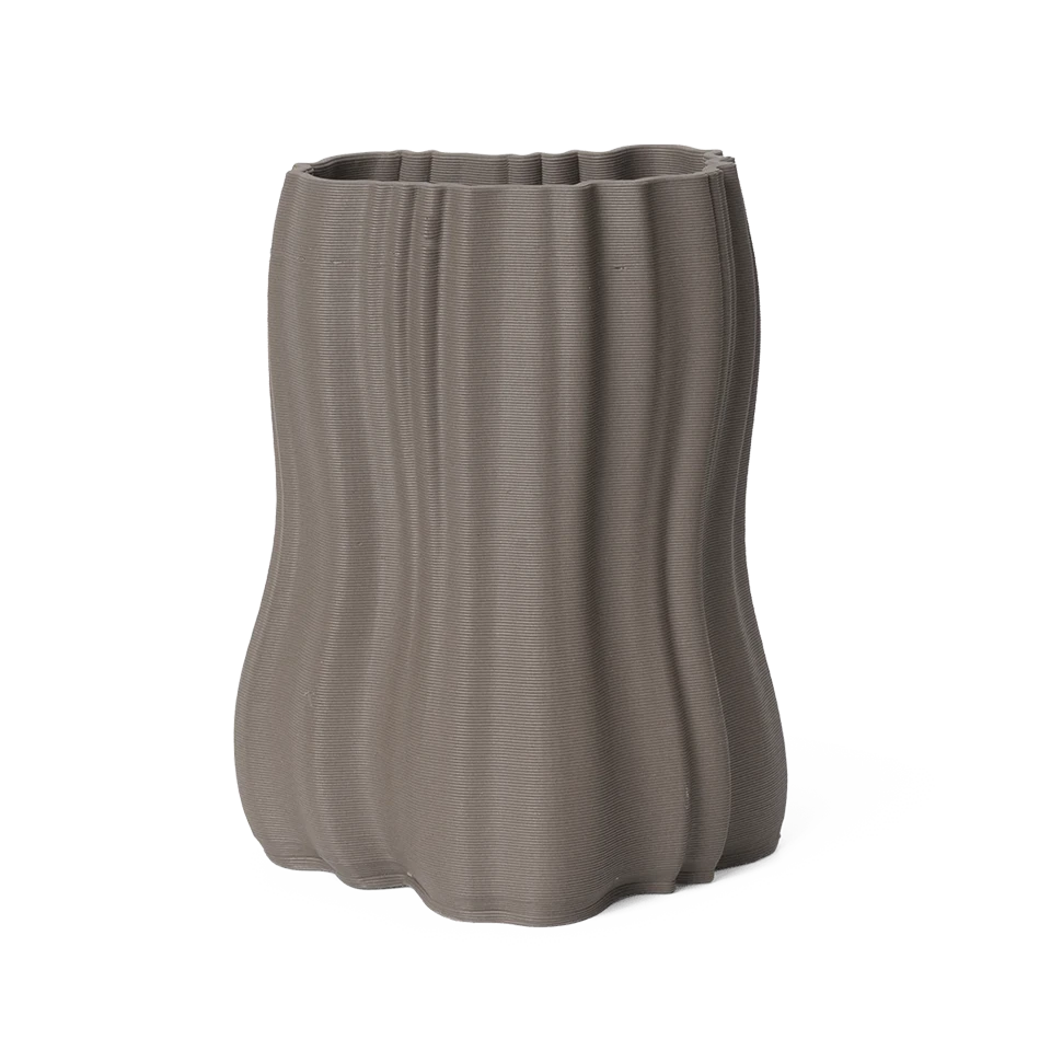 ferm LIVING | Moire Vase - Small - Anthracite Ferm LIVING | Moire Vase - Small - Anthracite -Home Product Store ferm living moire vase small brown