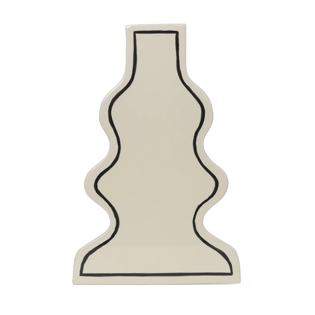 ferm LIVING | Paste Vase - Curvy - Off White Ferm LIVING | Paste Vase - Curvy - Off White -Home Product Store ferm living paste vase curvy 1