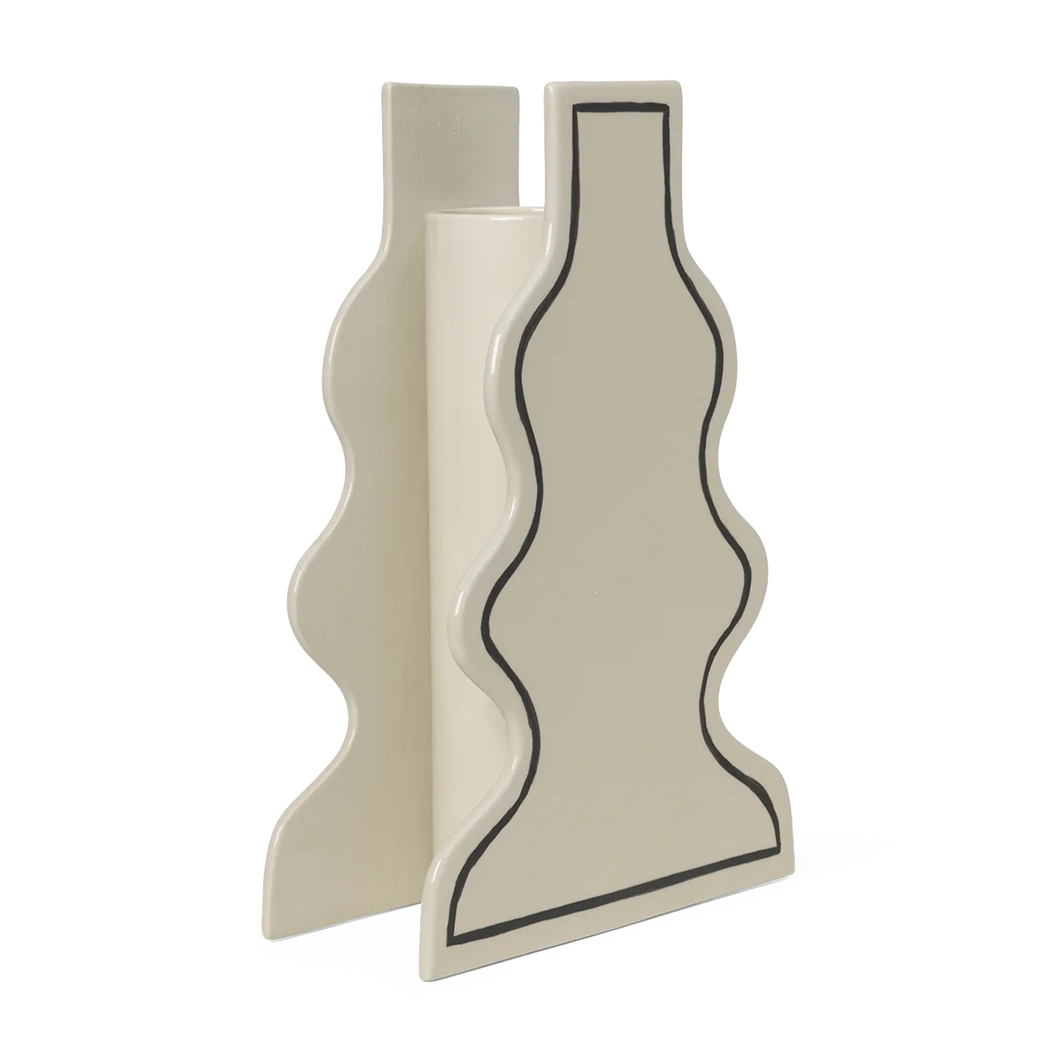ferm LIVING | Paste Vase - Curvy - Off White Ferm LIVING | Paste Vase - Curvy - Off White -Home Product Store ferm living paste vase curvy 2