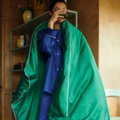 HAY | Outline Pyjama - Long Sleeve Shirt - Vivid Blue 4 HAY | Outline Pyjama - Long Sleeve Shirt - Vivid Blue -Home Product Store hay outline pj top blue2