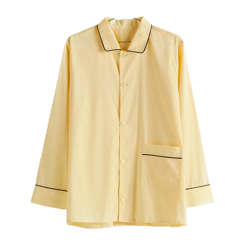 HAY | Outline Pyjama - Long Sleeve Shirt - Yellow HAY | Outline Pyjama - Long Sleeve Shirt - Yellow -Home Product Store hay pj shirt yellow