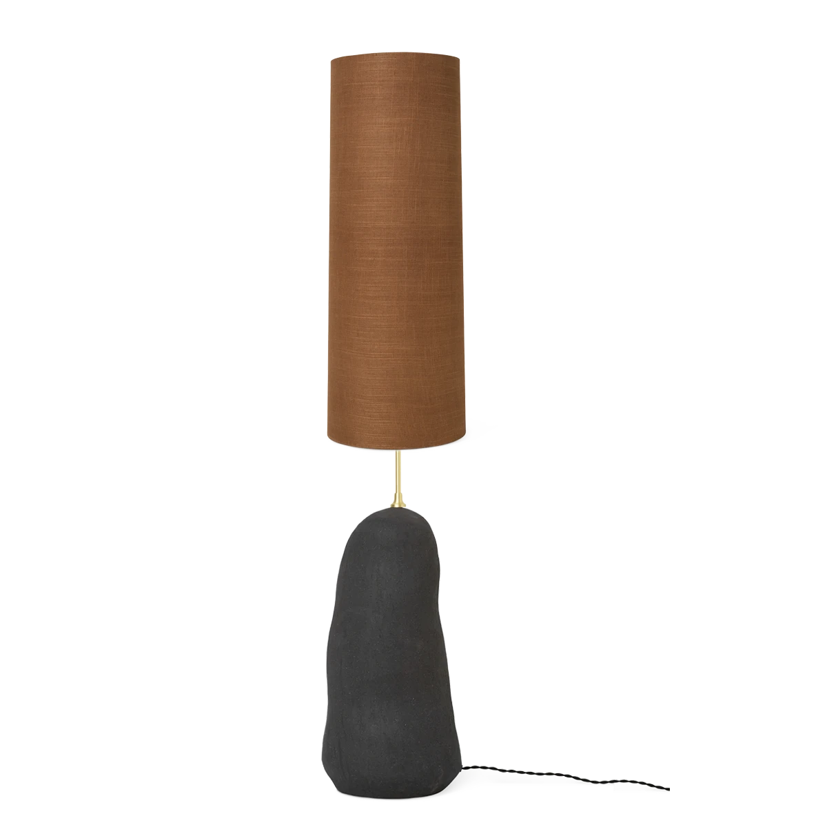 ferm LIVING | Hebe Lamp Base & Shade - Large - Dark Grey Ferm LIVING | Hebe Lamp Base & Shade - Large - Dark Grey -Home Product Store hebe lamp large grey curry shade