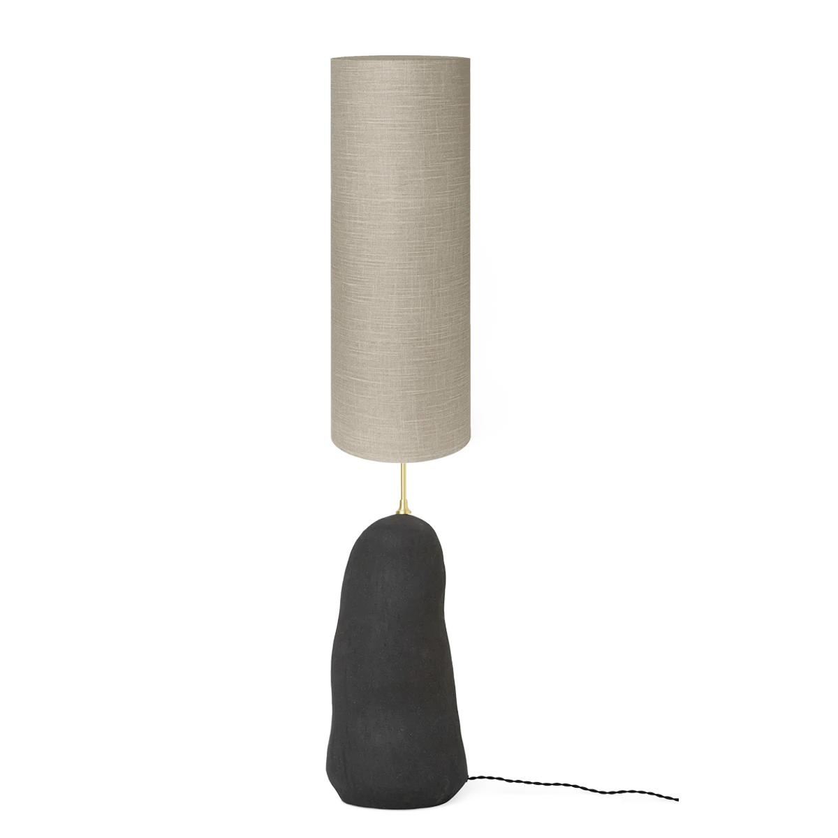 ferm LIVING | Hebe Lamp Base & Shade - Large - Dark Grey Ferm LIVING | Hebe Lamp Base & Shade - Large - Dark Grey -Home Product Store hebe lamp large grey sand shade
