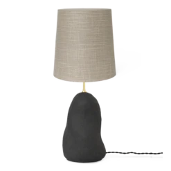 Ferm LIVING | Hebe Lamp Base & Shade - Medium - Dark Grey -Home Product Store hebe lamp medium grey sand shade