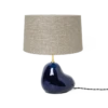 Ferm LIVING | Hebe Lamp Base & Shade - Small - Deep Blue -Home Product Store hebe lamp small blue sand shade