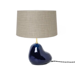 Ferm LIVING | Hebe Lamp Base & Shade - Small - Deep Blue