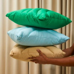 Matan Fadida | Puffer Cushion - Tidal - 50x50 -Home Product Store mata fadida puffer cushion lifestyle