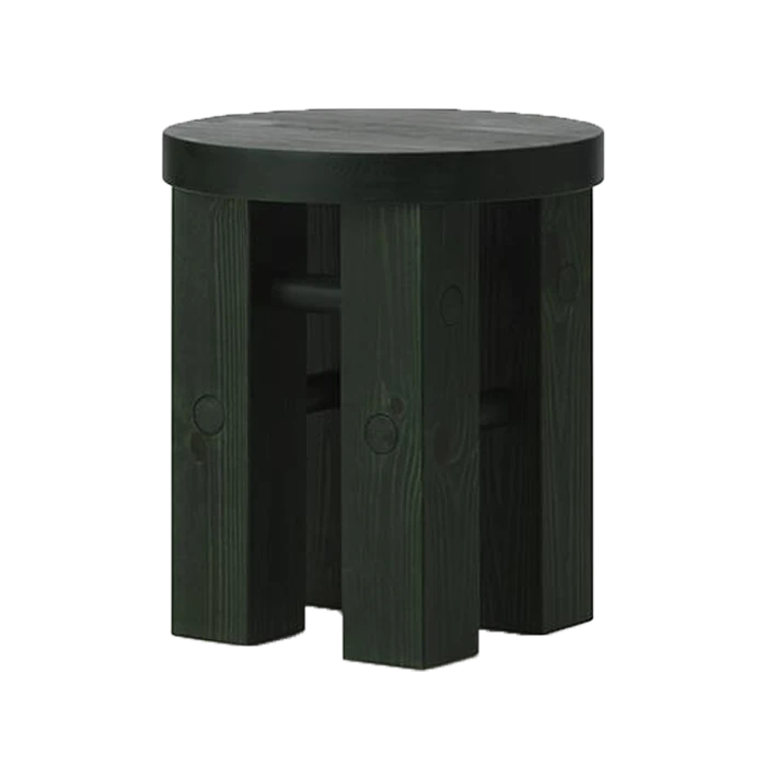 Normann Copenhagen | Fyr Stool - Dark Green Normann Copenhagen | Fyr Stool - Dark Green -Home Product Store normann copenhagen wooden stool green 1